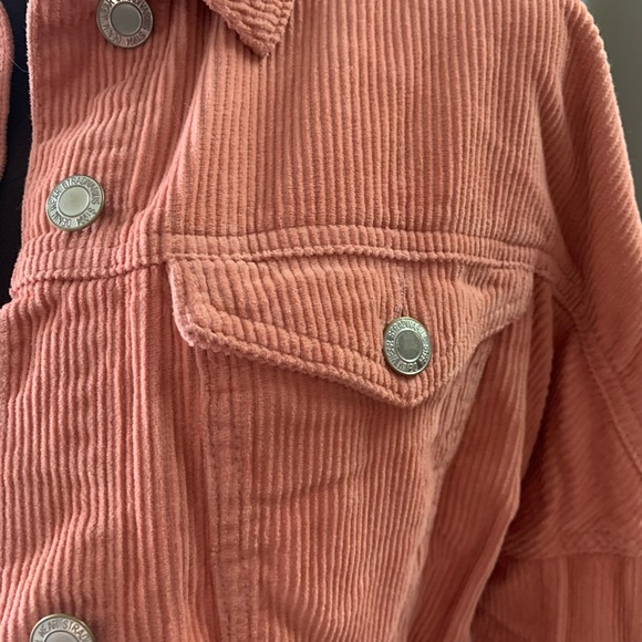 Coral pink Corduroy jacket - Picture 5 of 7
